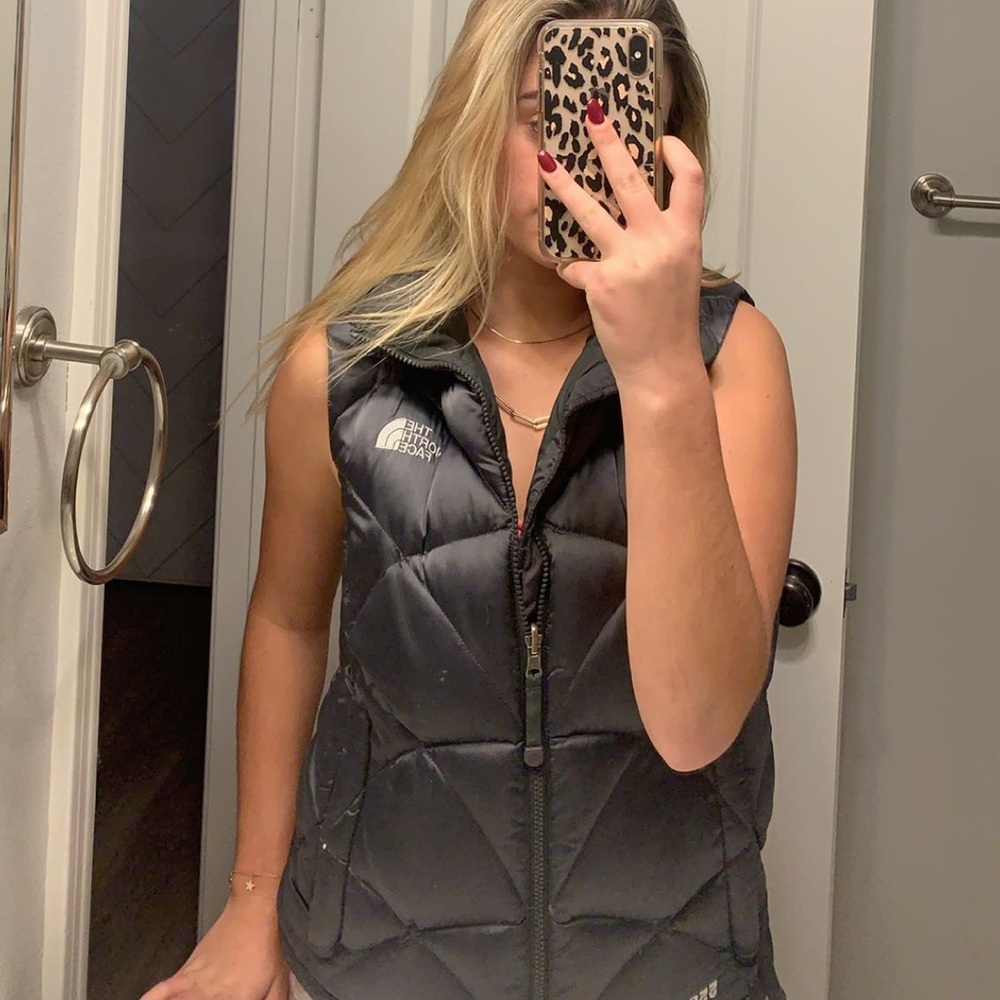 Dark grey North Face vest
